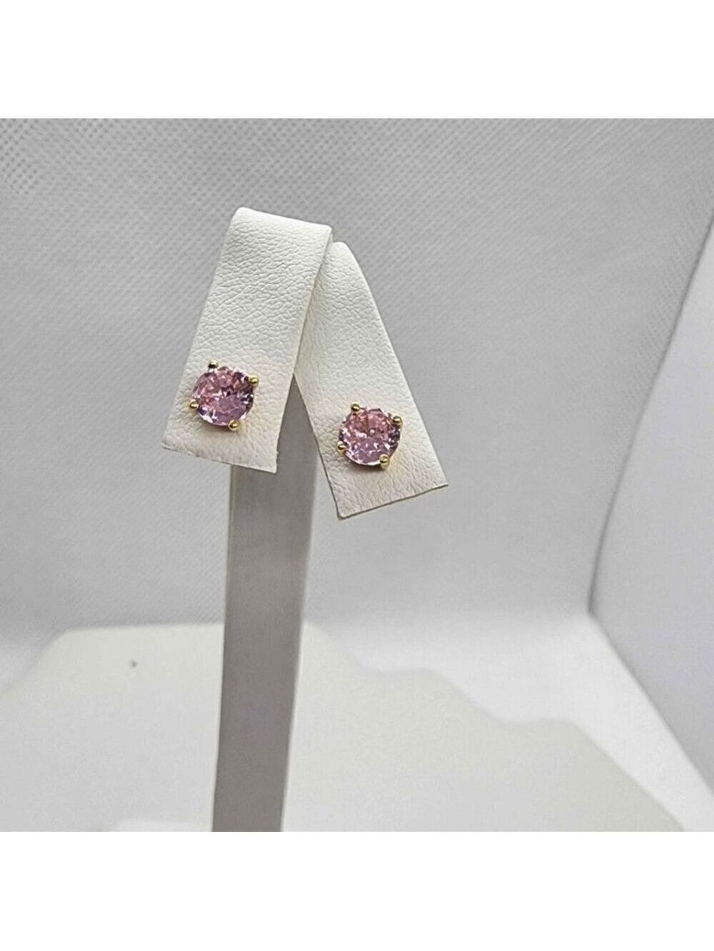 NEW Sterling Silver 925 Pink GemStone Studs - Earrings